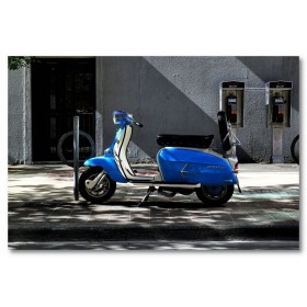 Αφίσα (μαύρο, λευκό, άσπρο, vespa)